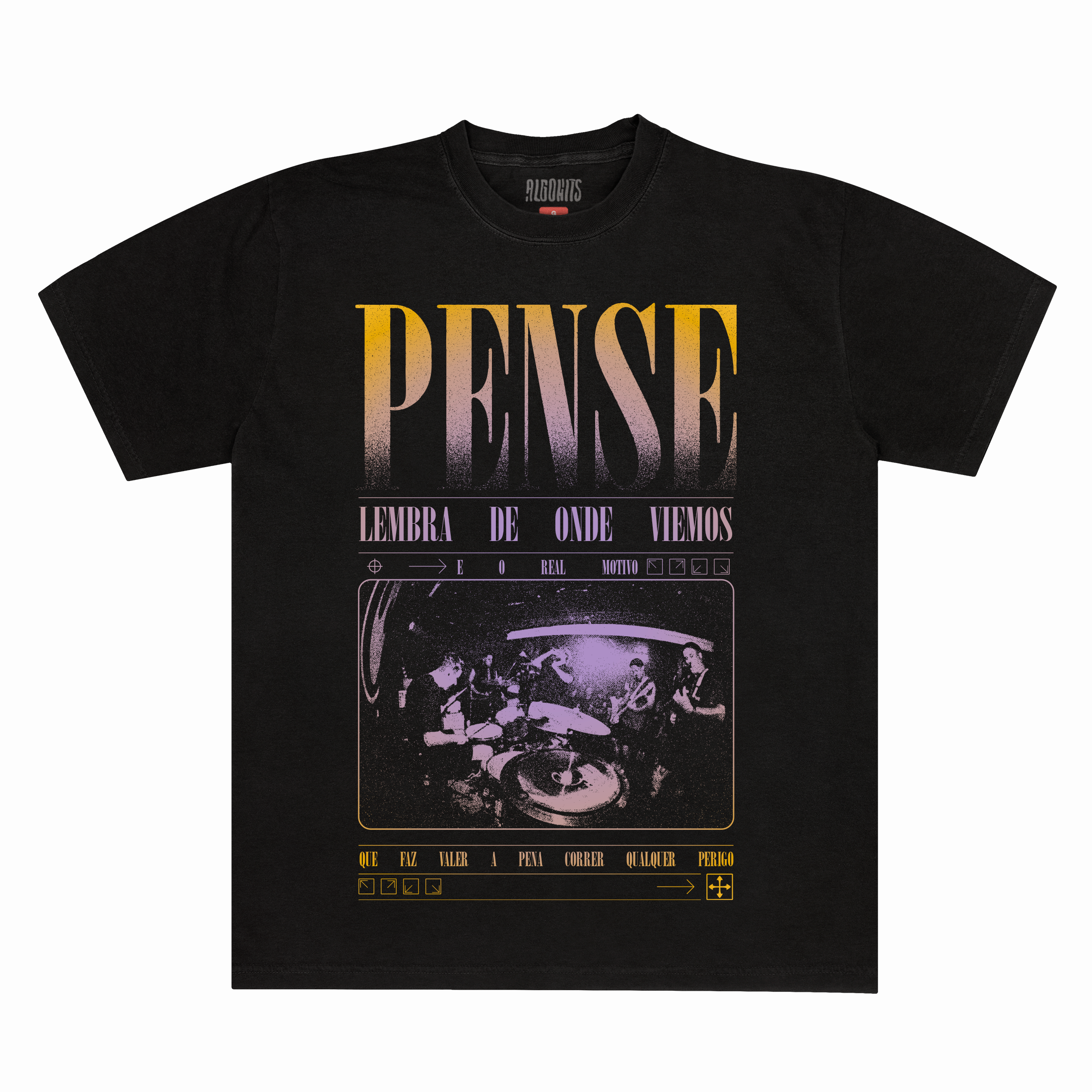 Camiseta Lembra de Onde Viemos Pense - Preto