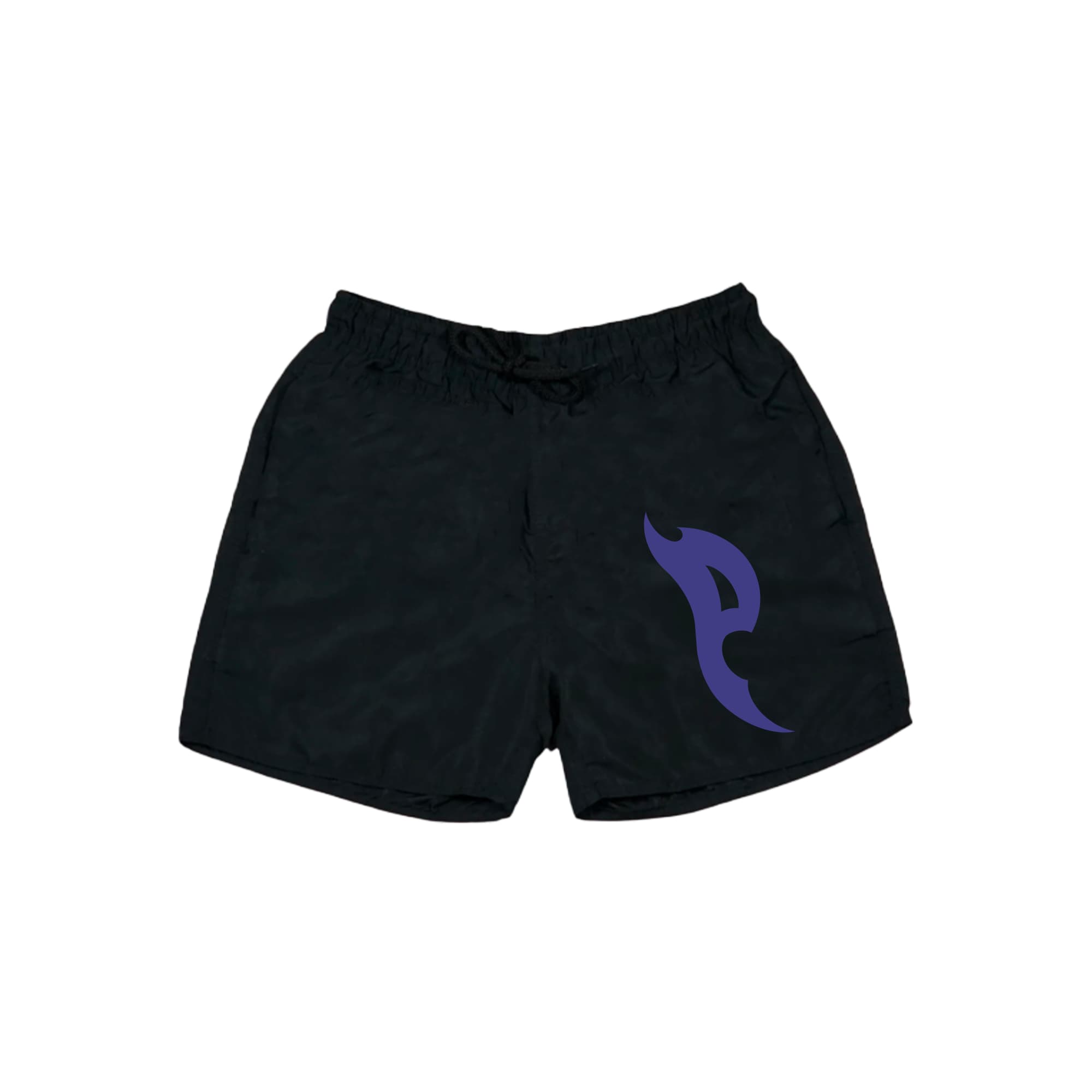 Bermuda Logo Roxo Pense - Preto