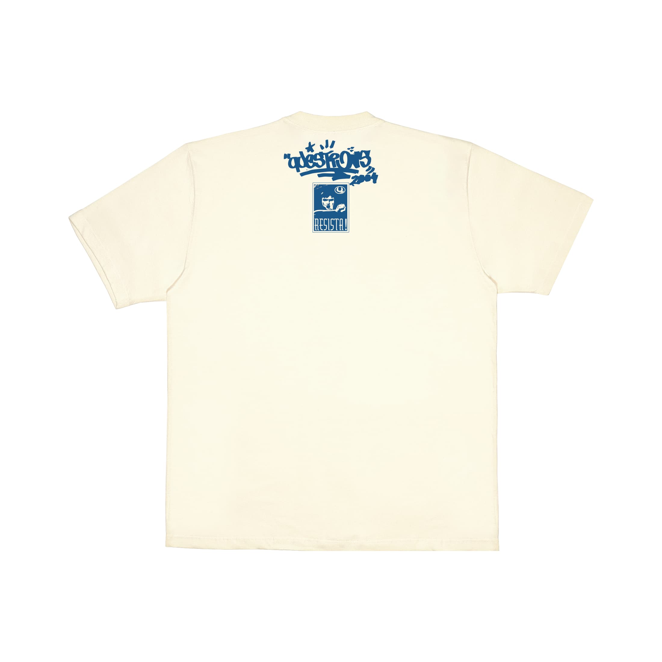 Camiseta Tablóide Questions - Off White