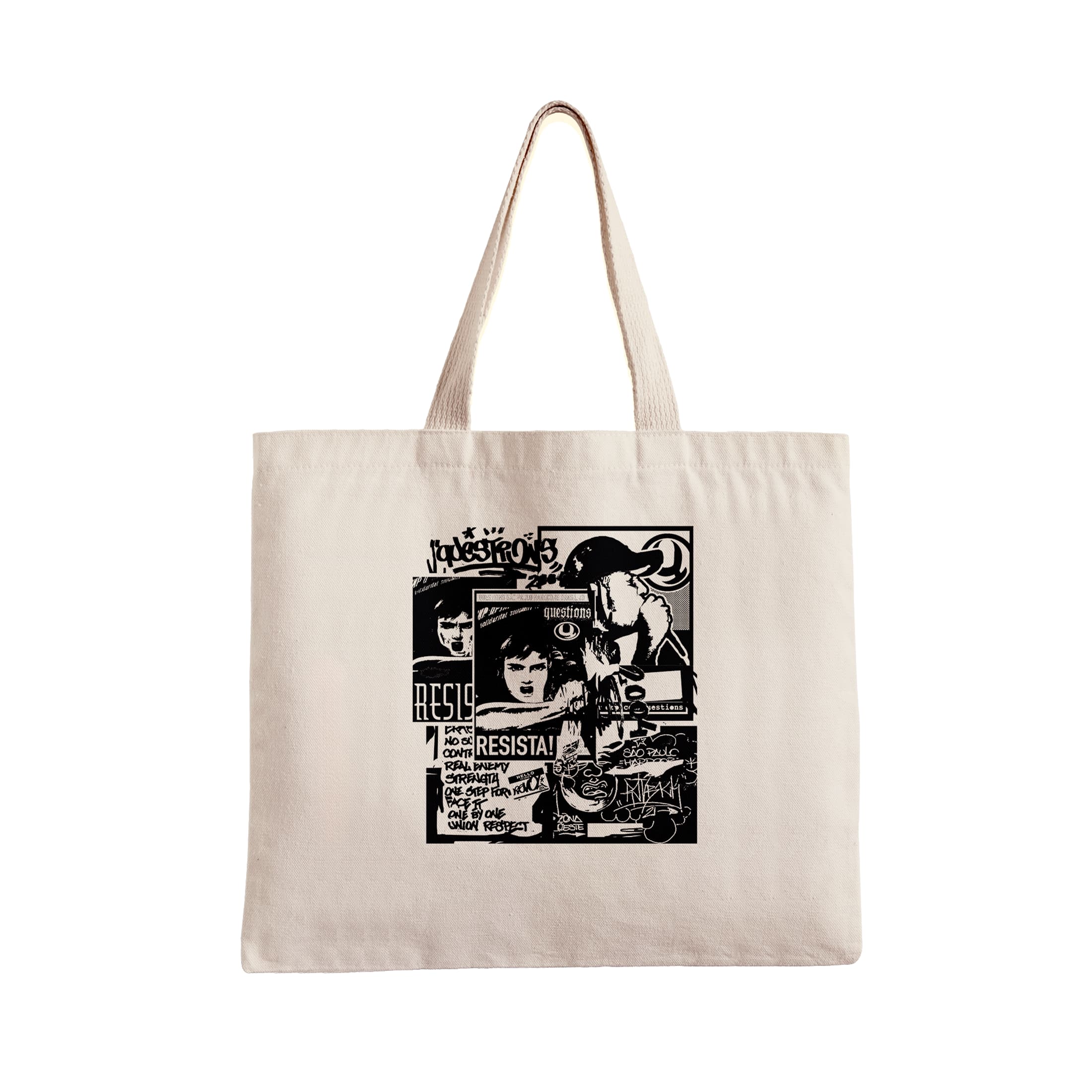 Ecobag Tablóide Logo Questions - Off White
