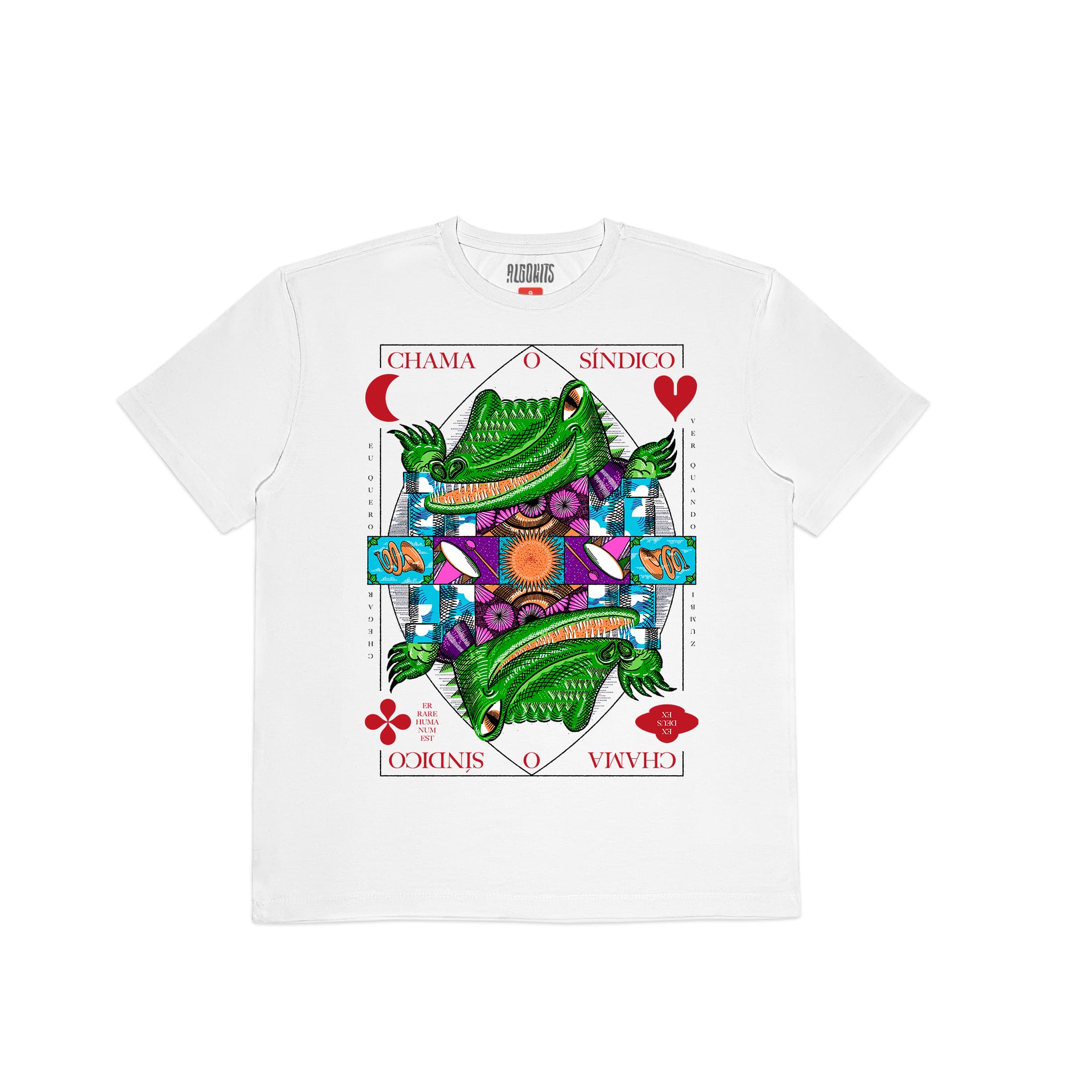 Camiseta Eu vou torcer pela paz Chama o Síndico - Branco