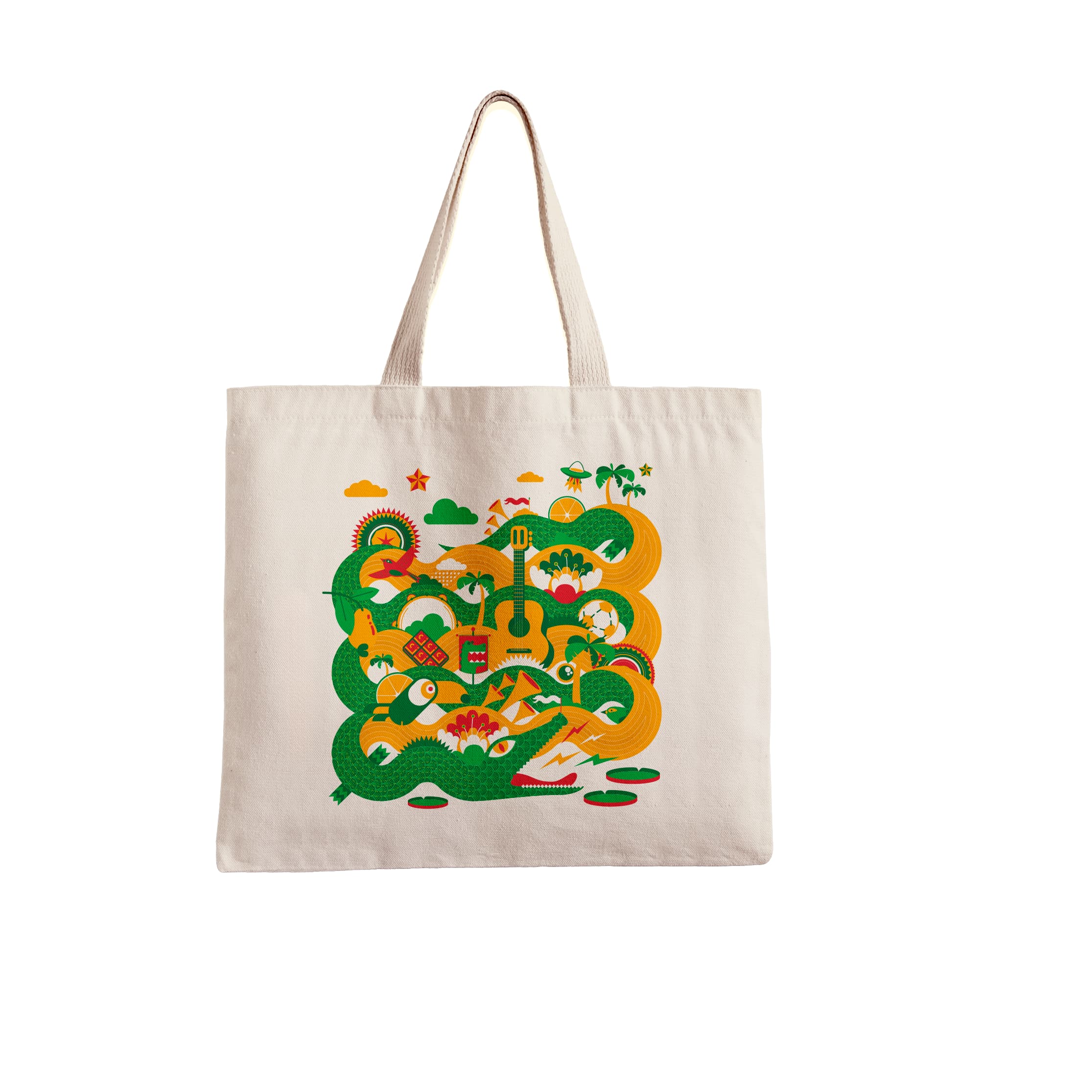 Ecobag A incrível história de um país tropical Chama o Síndico - Off White