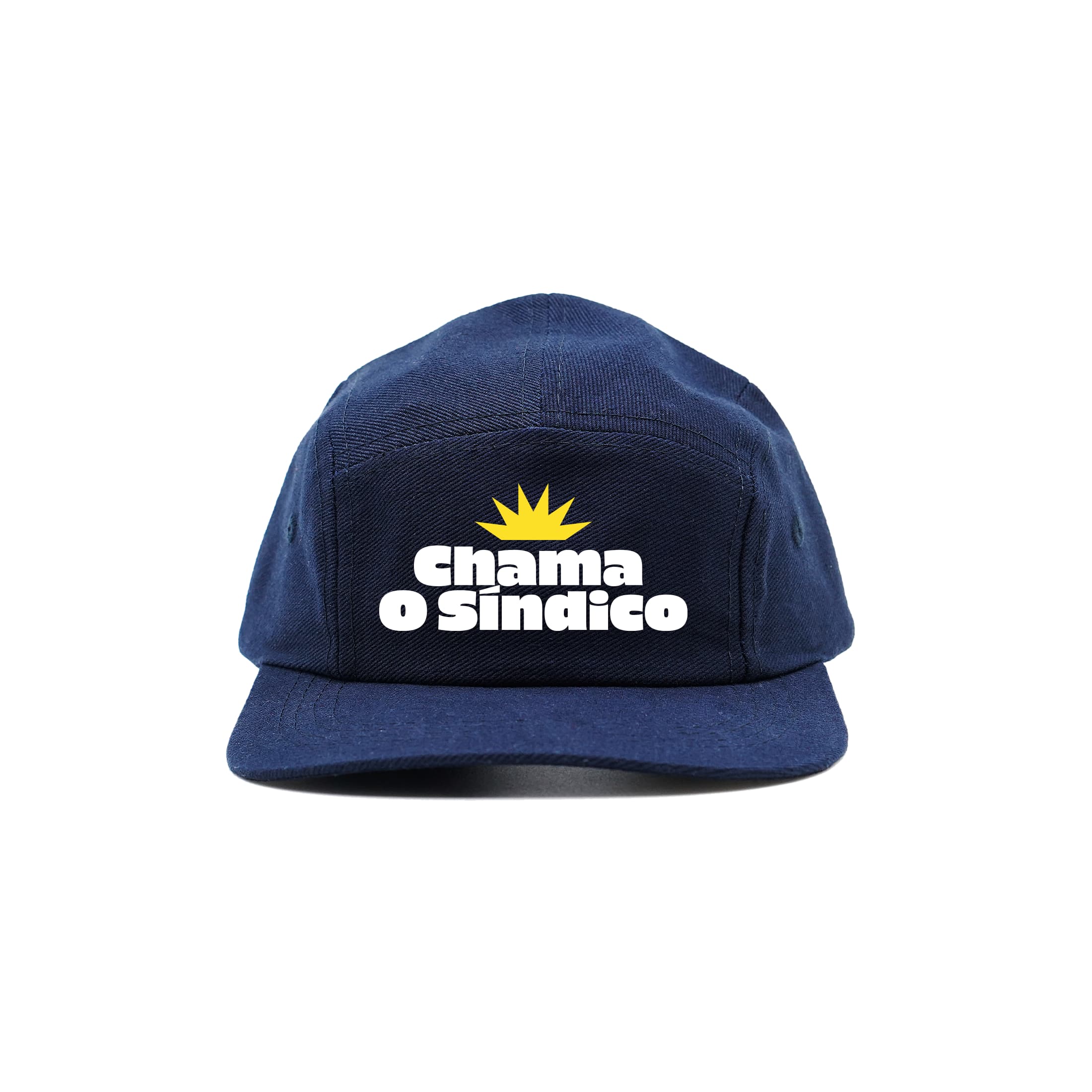Boné 5 Panel Chama o Síndico - Azul Marinho