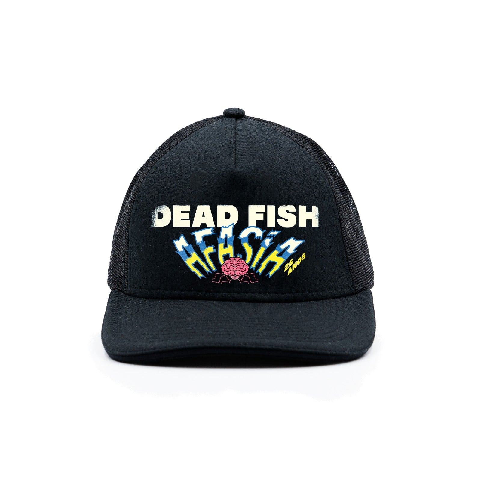 Boné Trucker Afasia Dead Fish - Preto