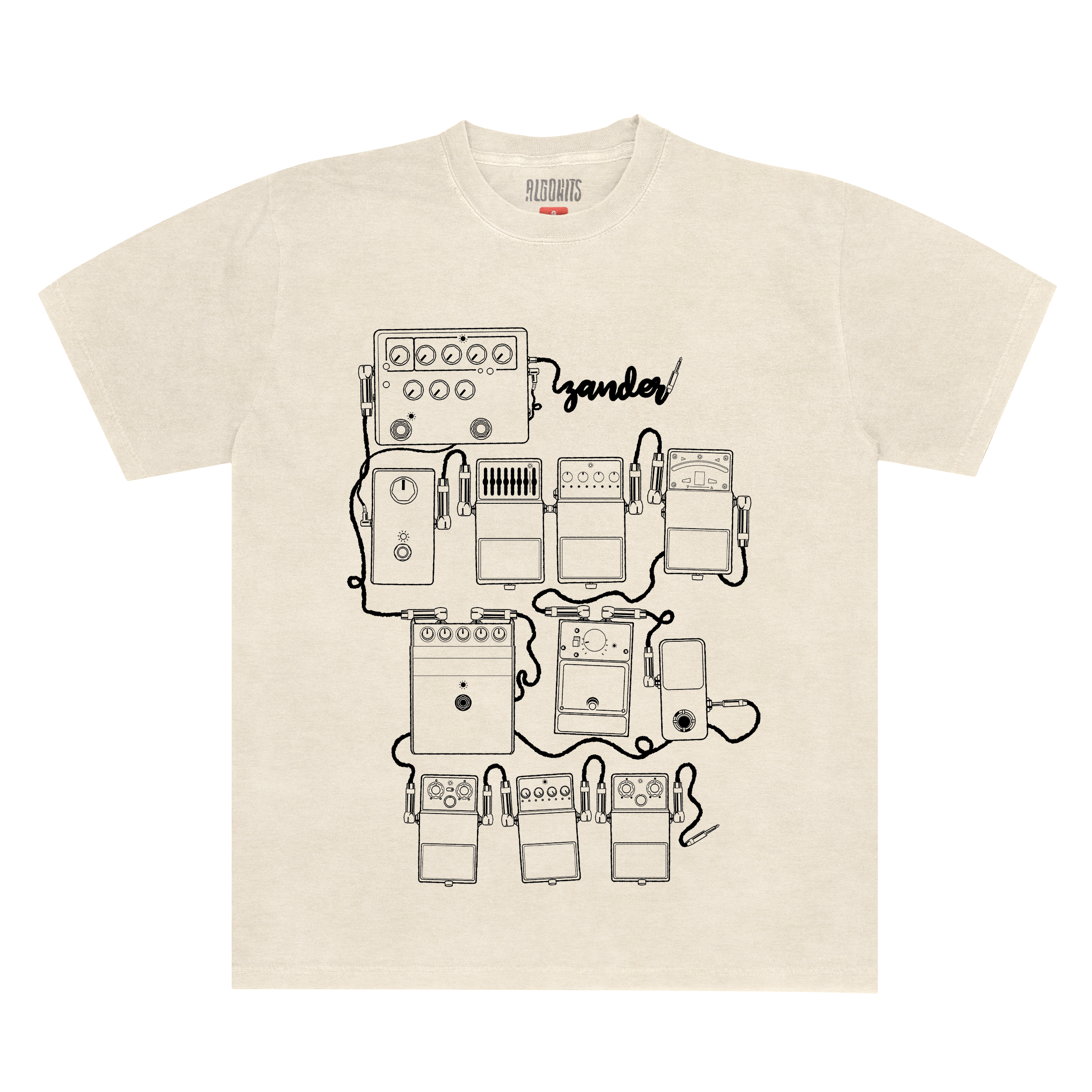 Camiseta Pedais Zander - Off White