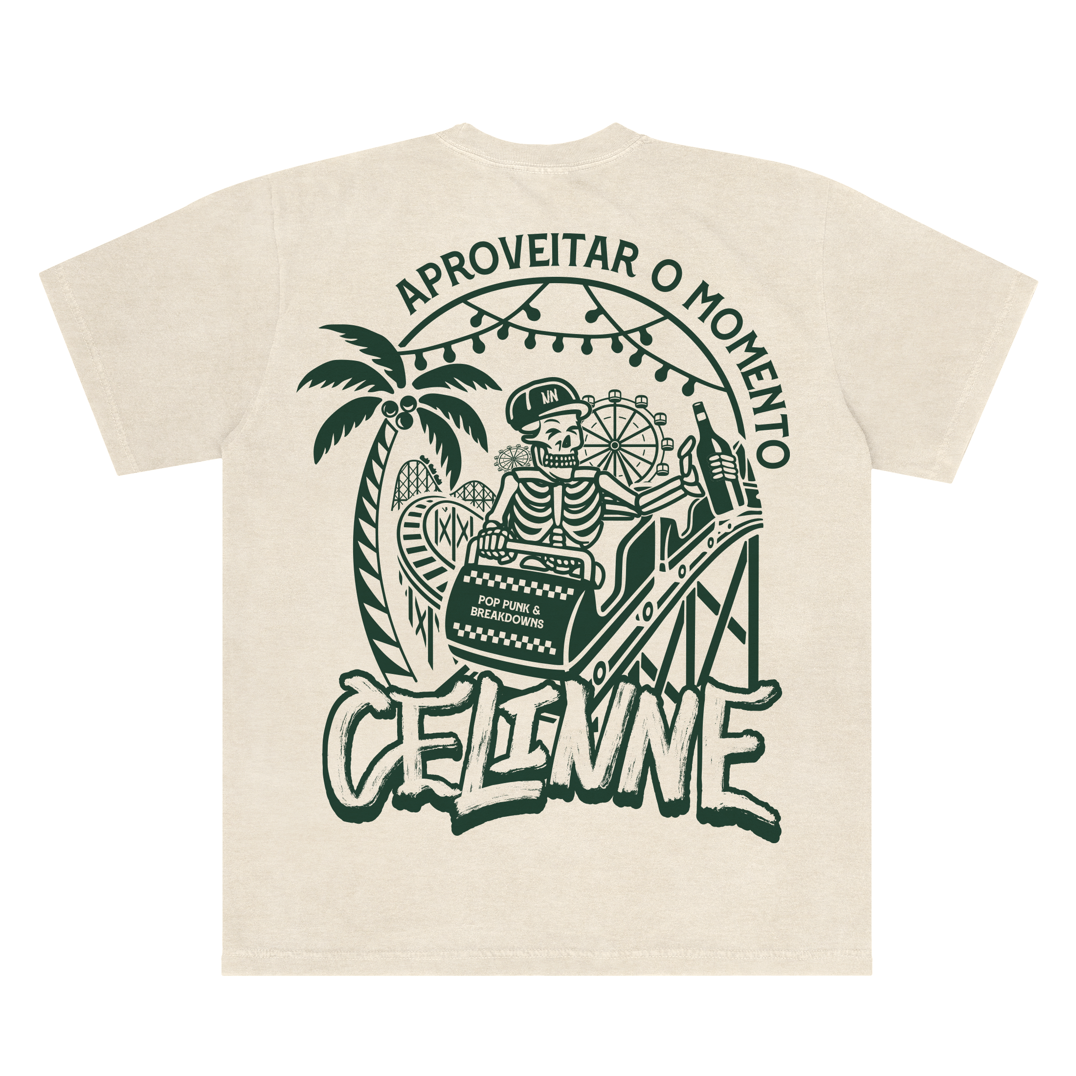 Camiseta Aproveitar o Momento Celinne - Off White