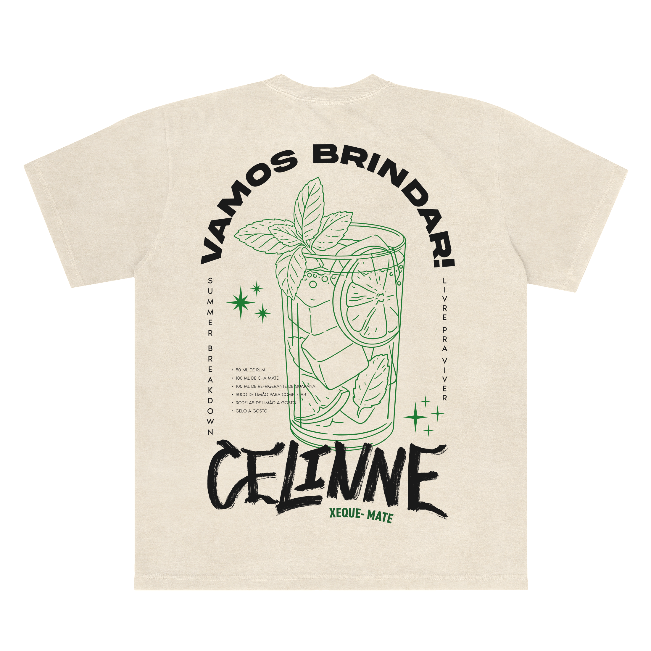 Camiseta Xeque Mate Celinne - Off White