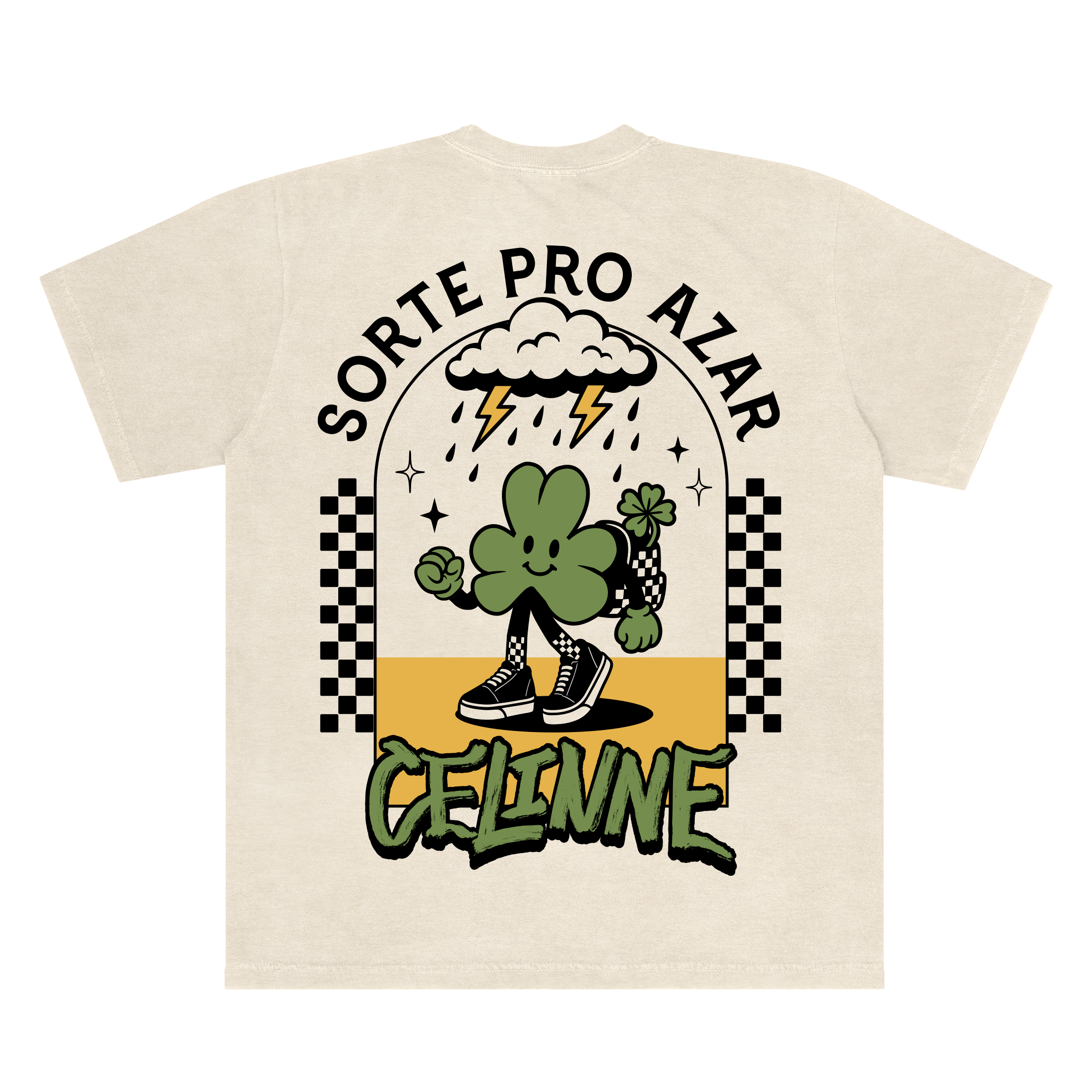 Camiseta Sorte pro Azar Celinne - Off White