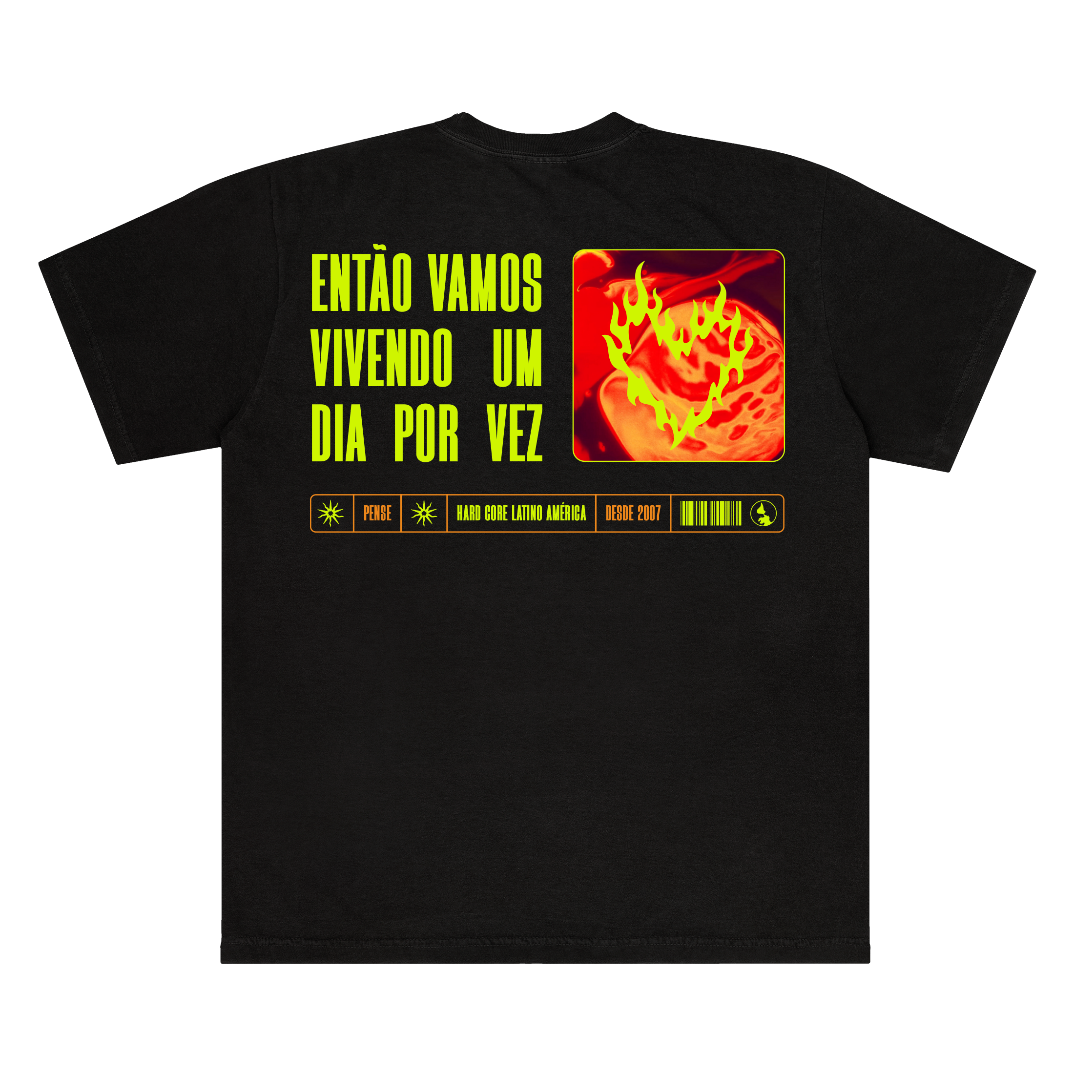 Camiseta Um dia por Vez Pense - Preto