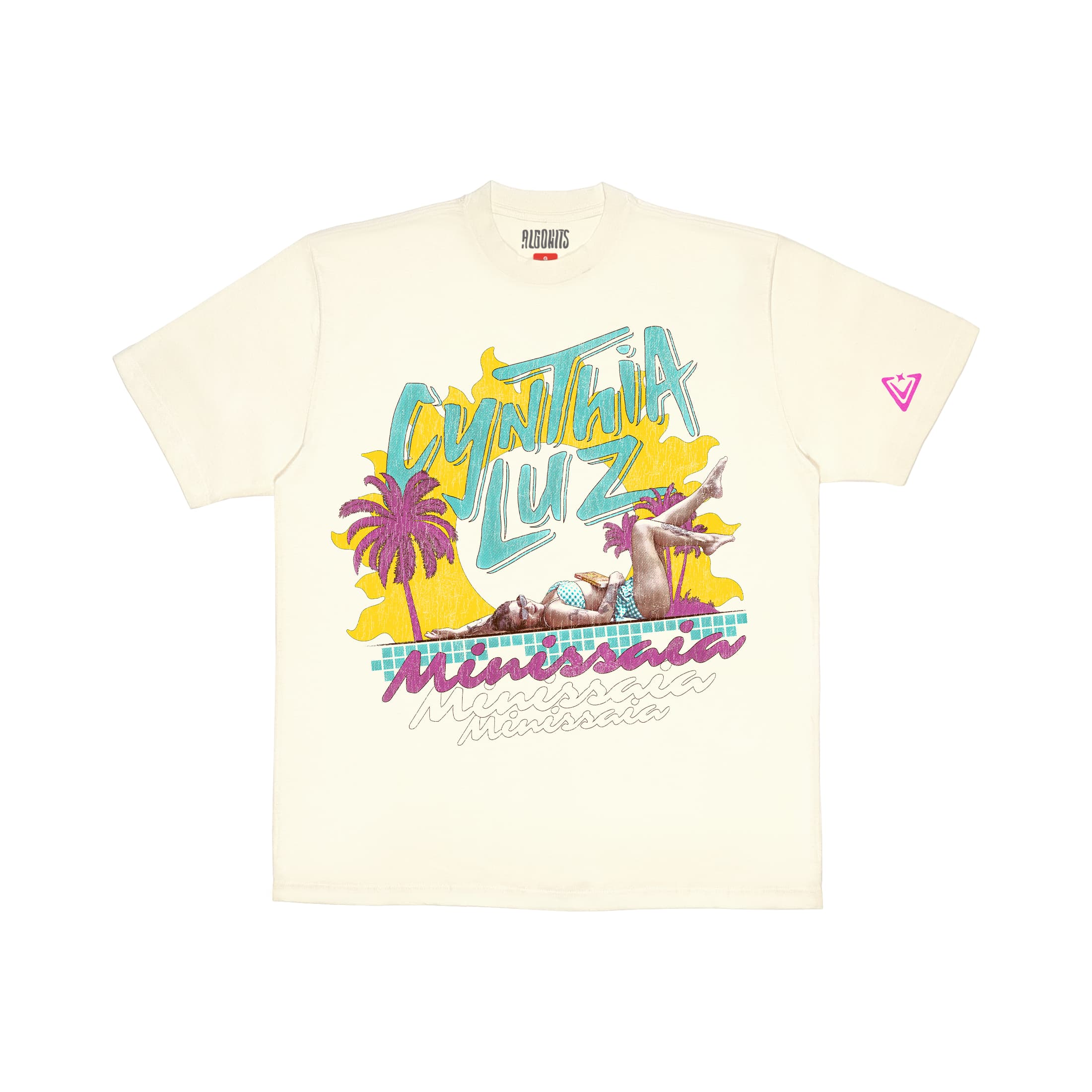 Camiseta Minisaia Cynthia Luz - Off White