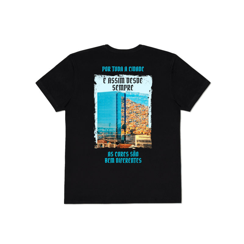 Camiseta As Cores São Bem Diferentes Pense – Preto