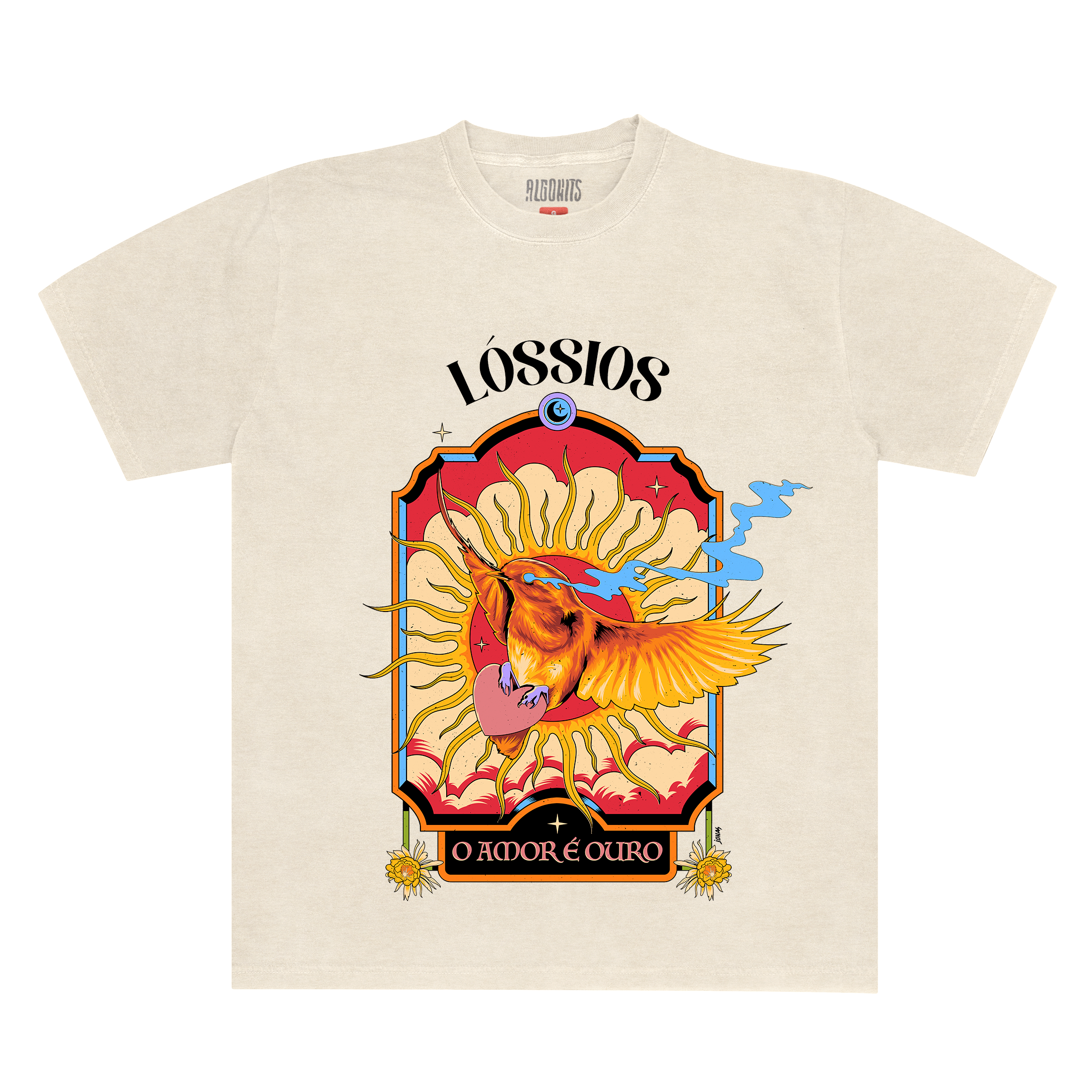 Camiseta O Amor é Ouro Lóssios - Off White