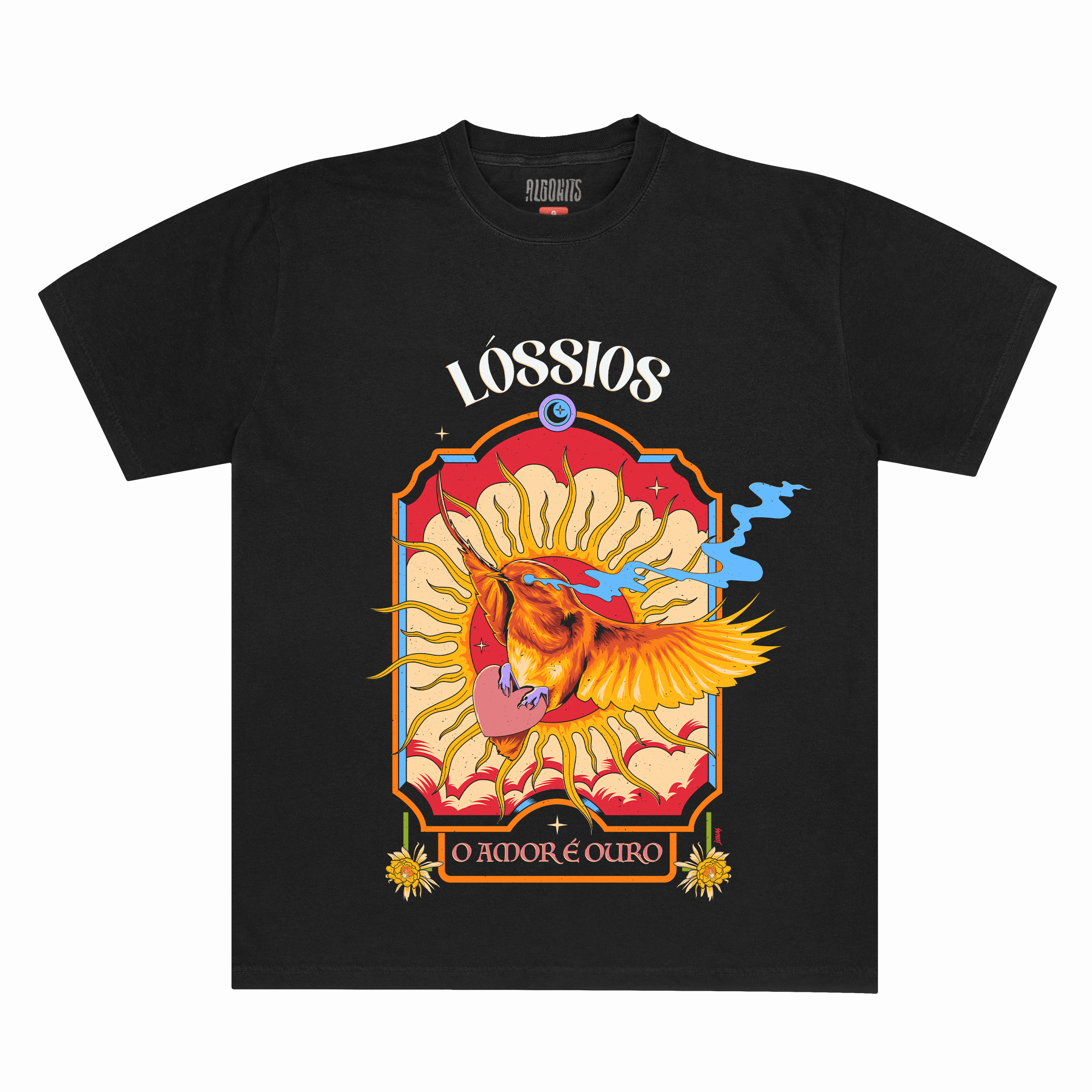 Camiseta O Amor é Ouro Lóssios - Preto