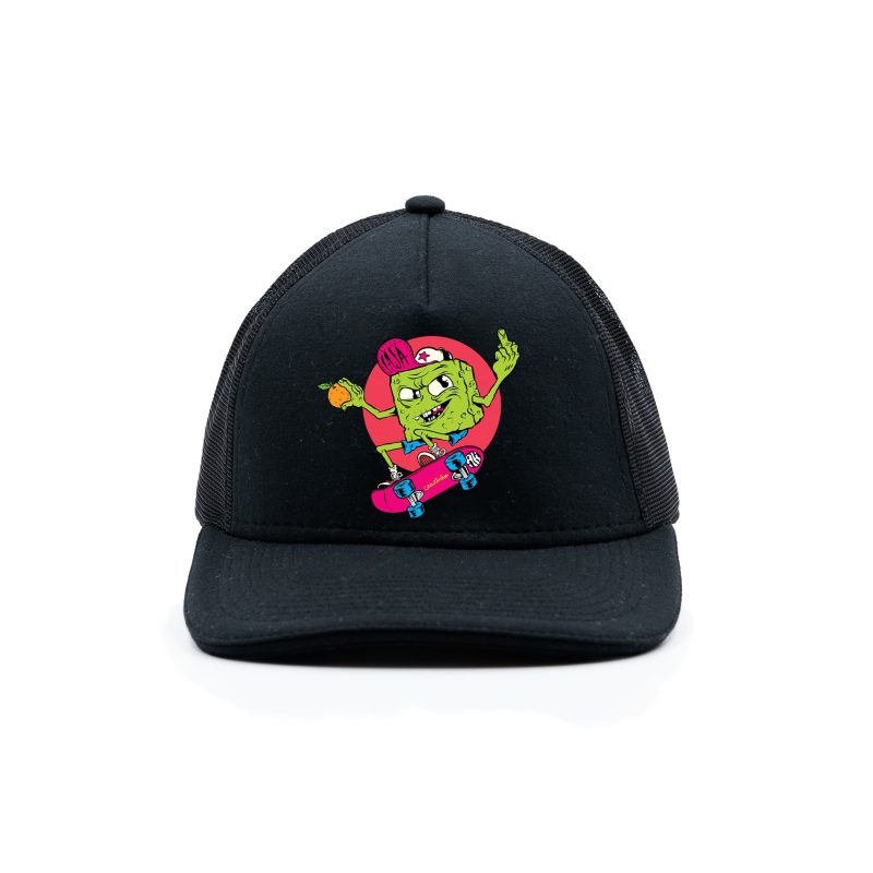 Boné Trucker Crackinho - Preto